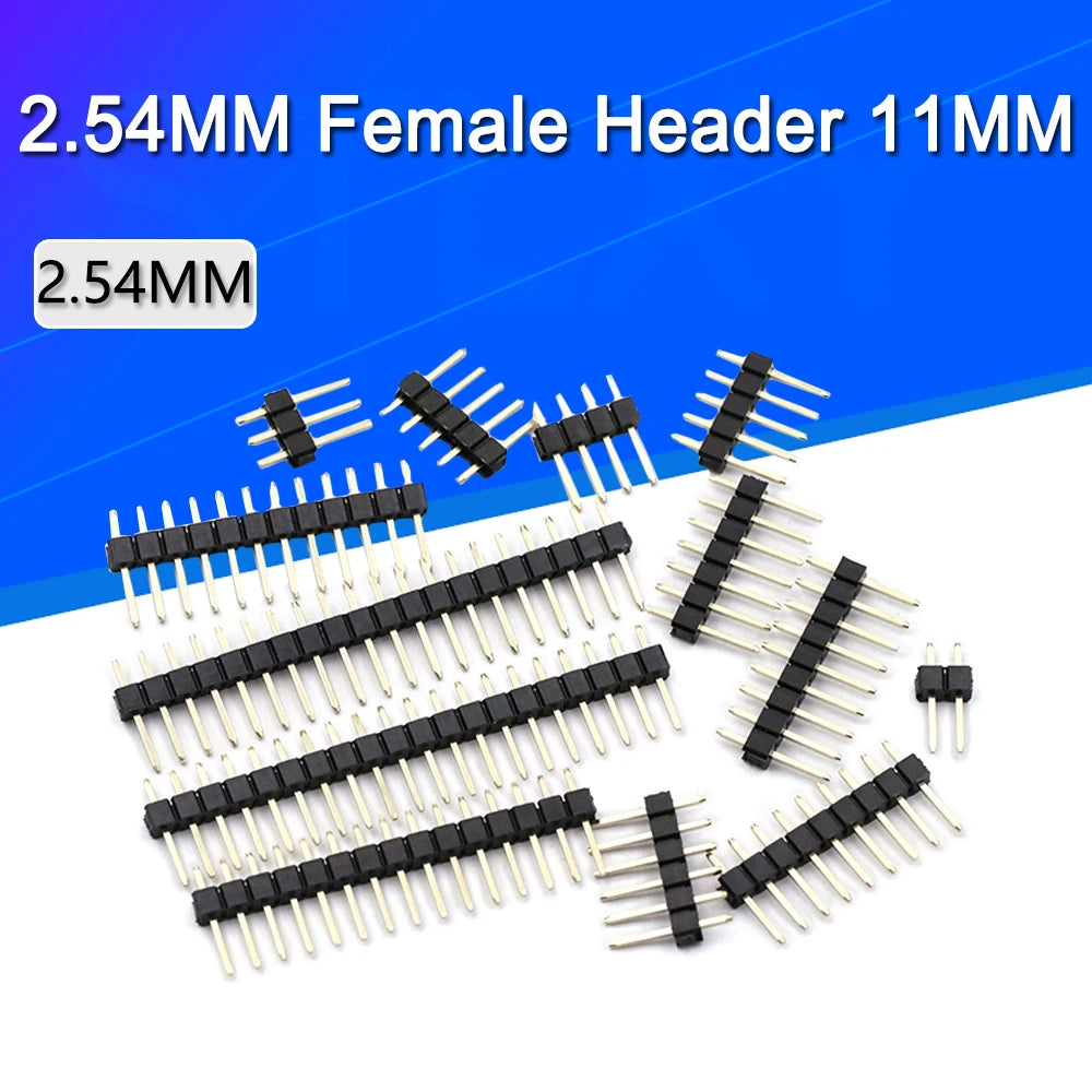 50/20/10Pcs 2.54mm Single Row Male Header Socket