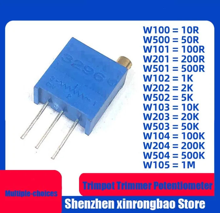 10pcs Trimpot Trimmer Potentiometer