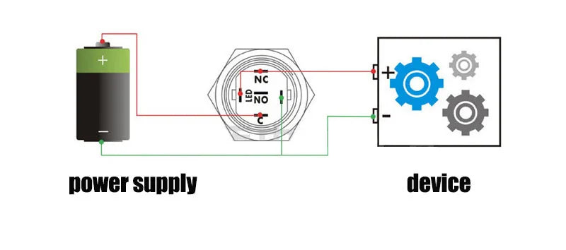 12/16/19/22mm Waterproof Metal Push Button Switch