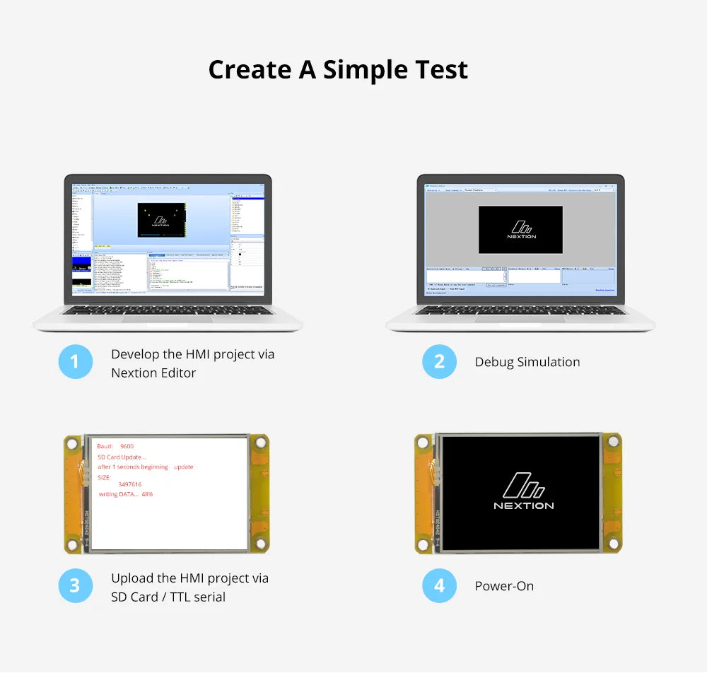 NEXTION 2.4" 2.8" 3.5" Resistive Touch Display