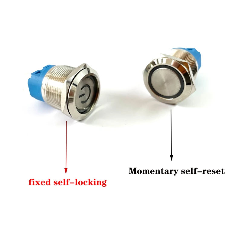 12/16/19/22mm Waterproof Metal Push Button Switch