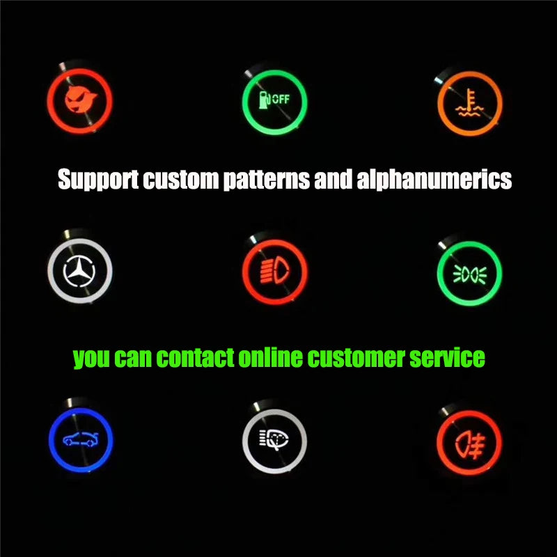 12/16/19/22mm Waterproof Metal Push Button Switch