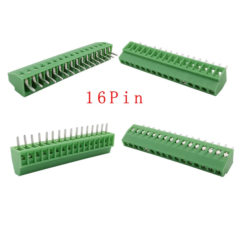 5/10Pcs KF128 2.54mm PCB Screw Terminal Block Green
