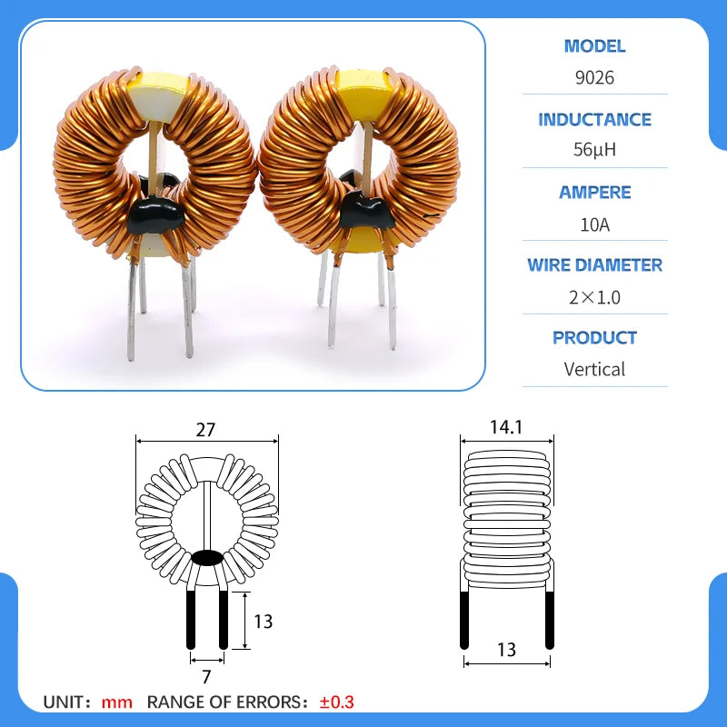 23mm Yellow-White Ring Inductor 47uH 56uH 120uH