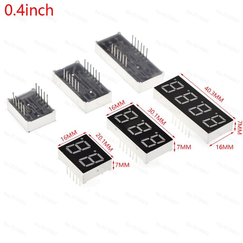 5Pcs LED Digital Tube 7-Segment Display