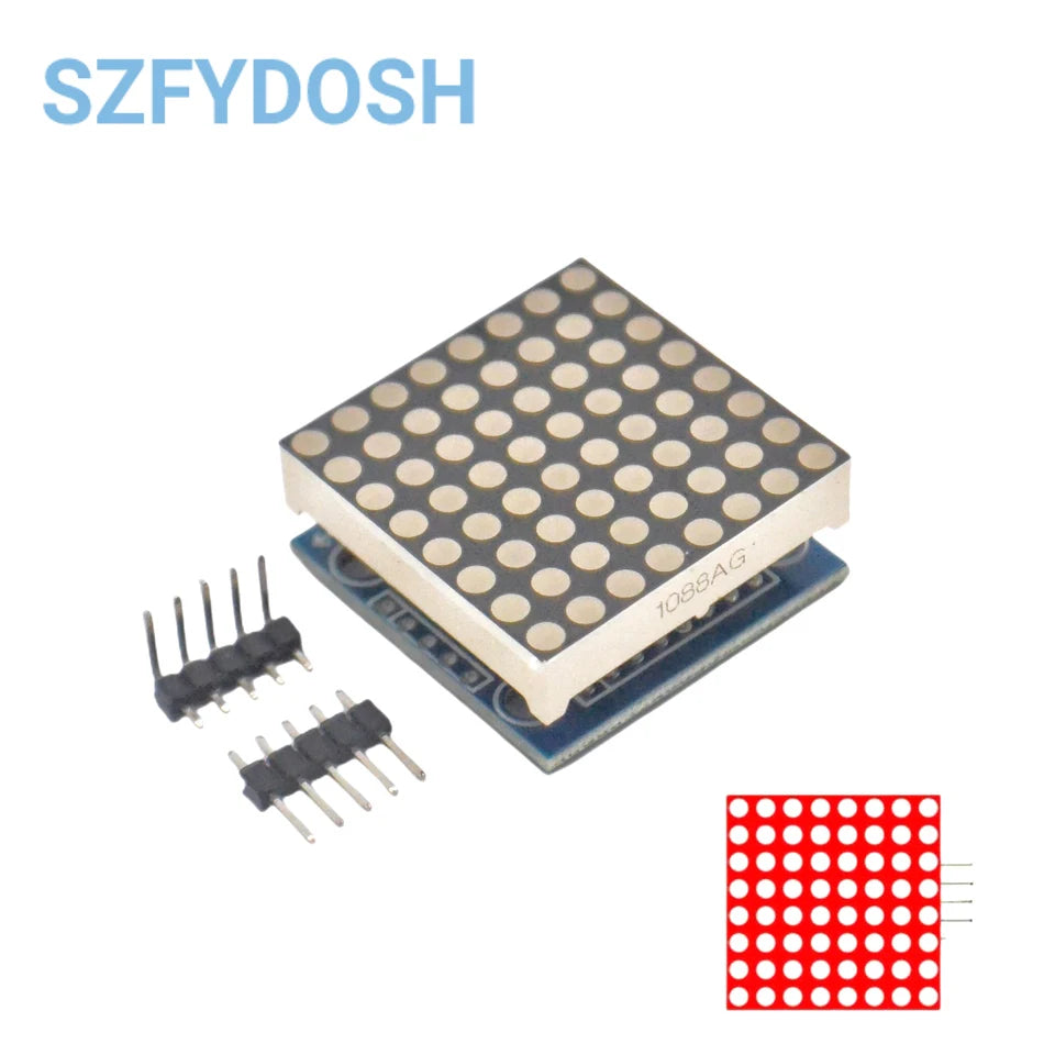 SZFYDOSH MAX7219 Dot Matrix Module Red/Green/Blue
