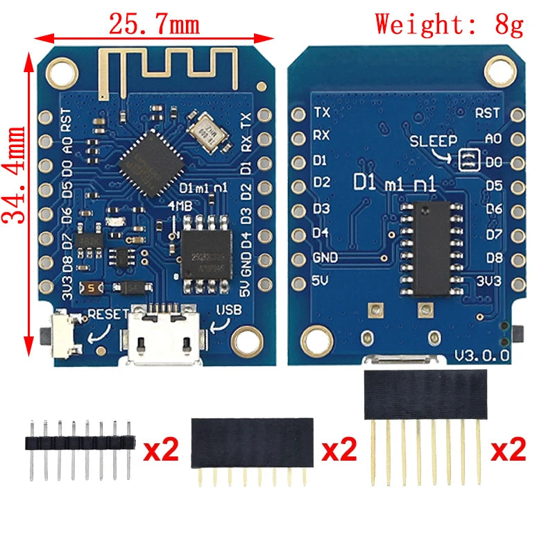 WeMos D1 Mini Pro V3.0.0 NodeMCU ESP8266 Board