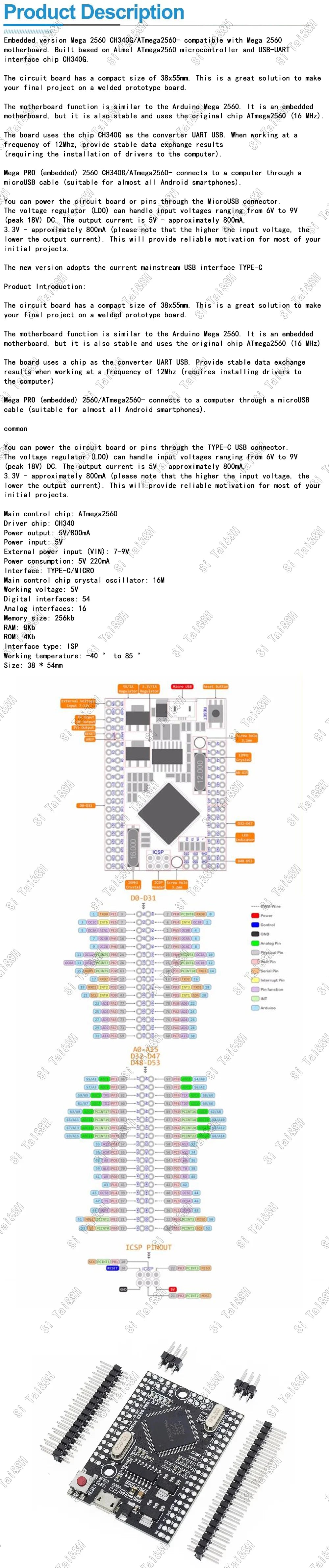 Mega 2560 R3 ATmega2560 Development Board
