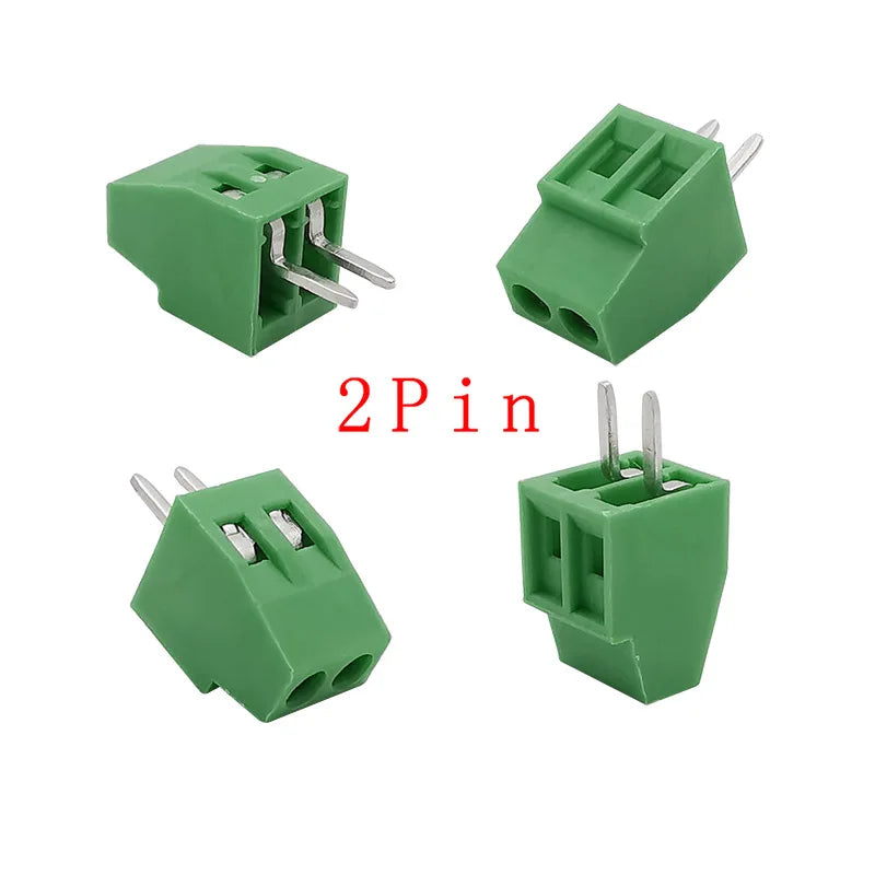 5/10Pcs KF128 2.54mm PCB Screw Terminal Block Green