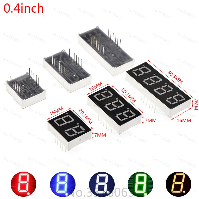 5Pcs LED Digital Tube 7-Segment Display