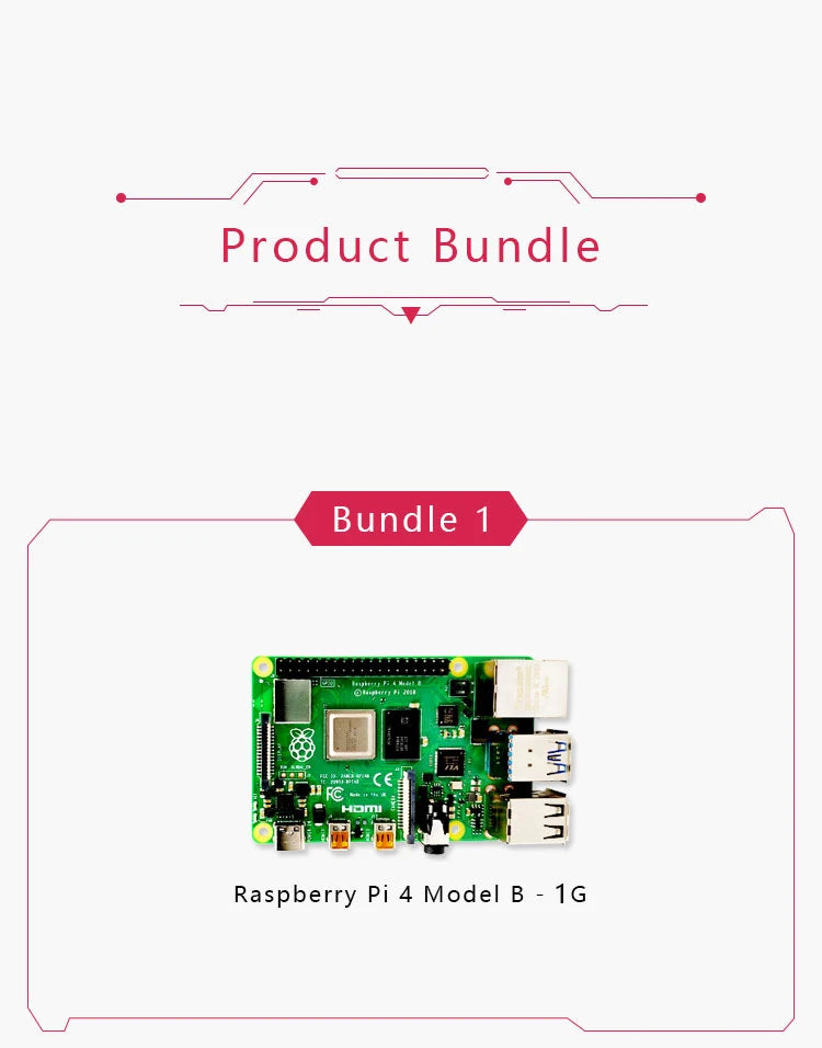 Official Raspberry Pi 4 Model B Broadcom Computer Board