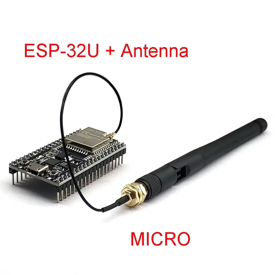 ESP32-WROOM-32U Development Board Kit with Expansion Shield
