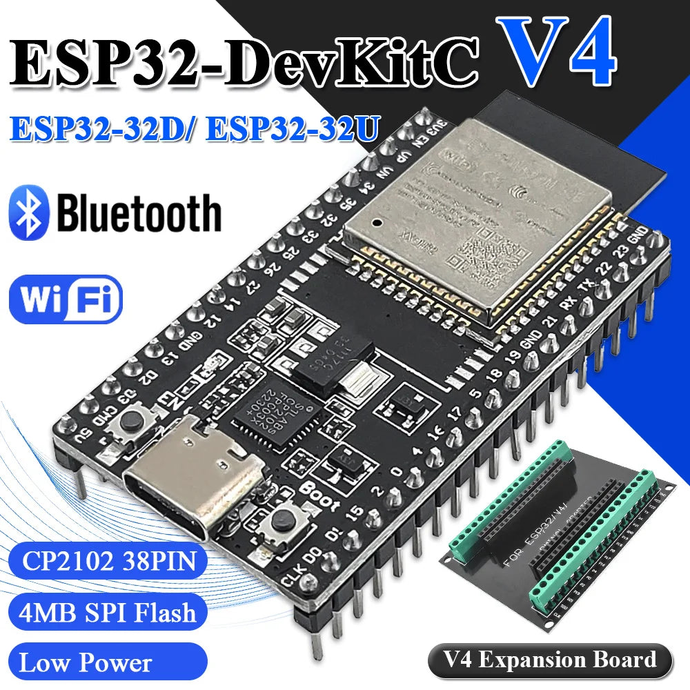 ESP32 DevKit V1 — 38-Pin WiFi + Bluetooth Development Board