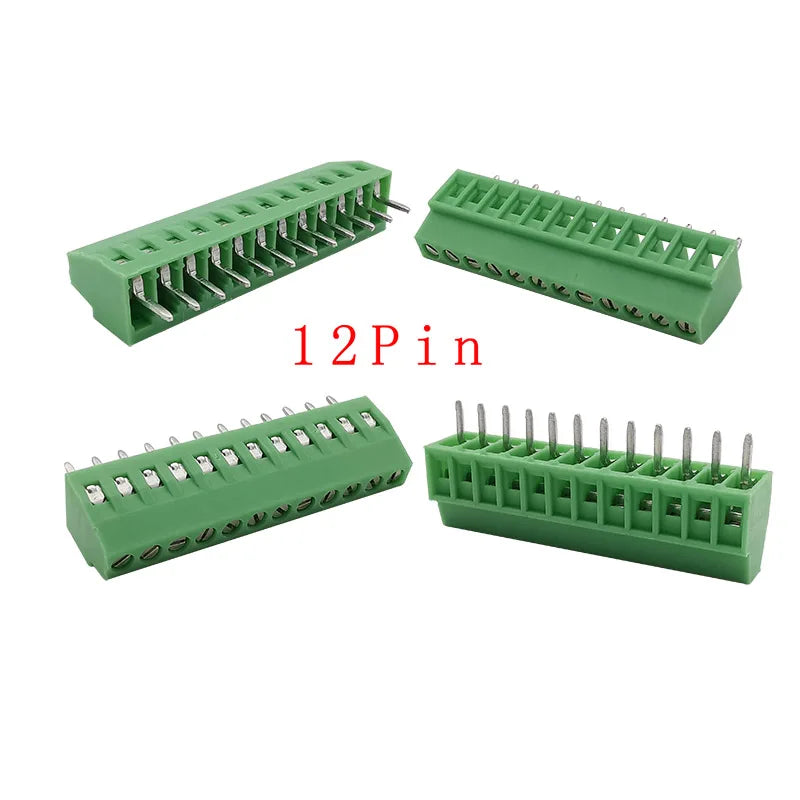 5/10Pcs KF128 2.54mm PCB Screw Terminal Block Green