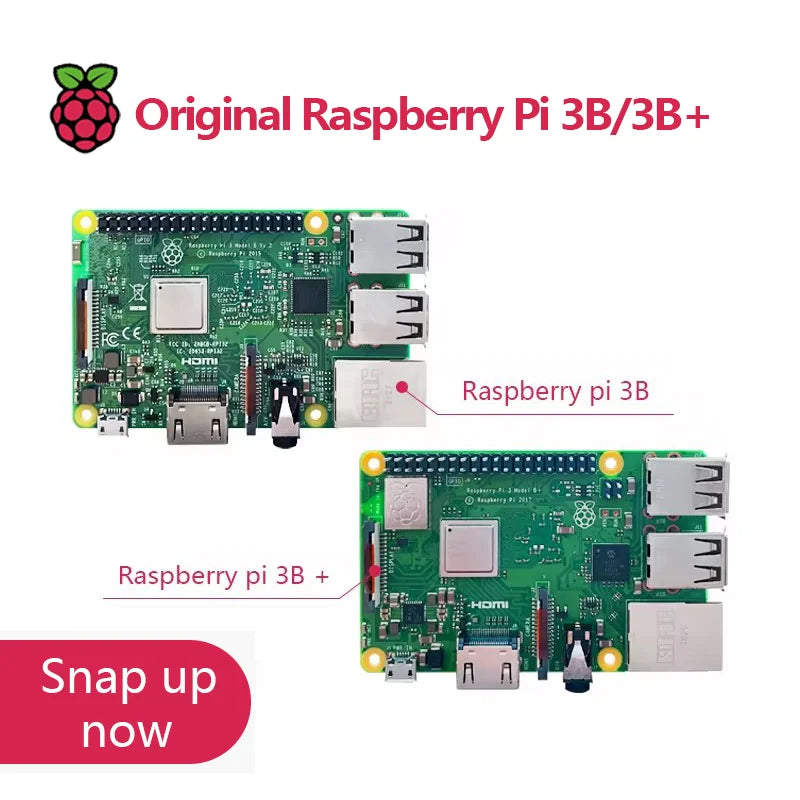 Original Raspberry Pi 3 Model B/B+ Single Board Computer