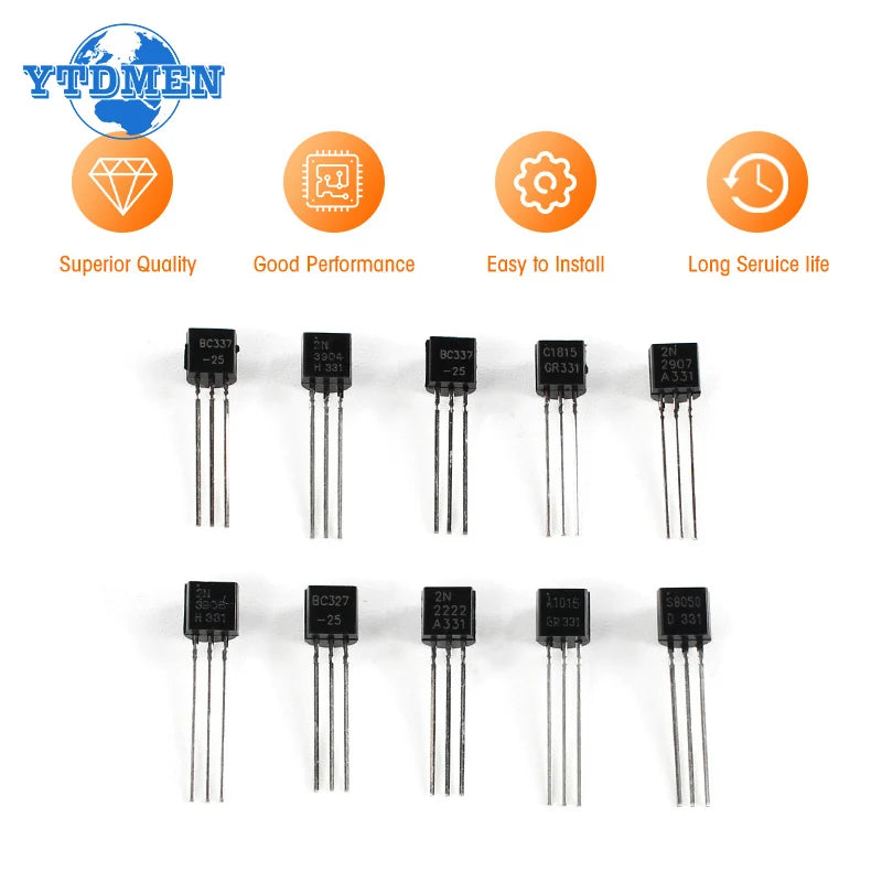 100PCS 2N2222 Transistor TO-92