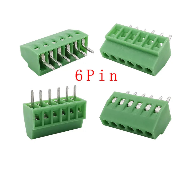 5/10Pcs KF128 2.54mm PCB Screw Terminal Block Green