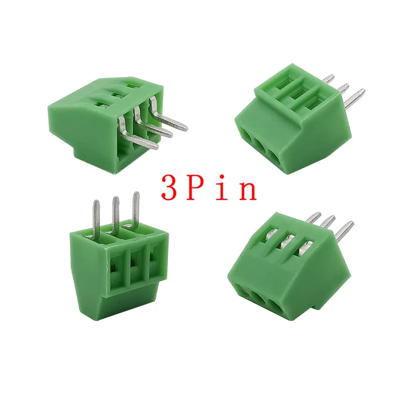5/10Pcs KF128 2.54mm PCB Screw Terminal Block Green