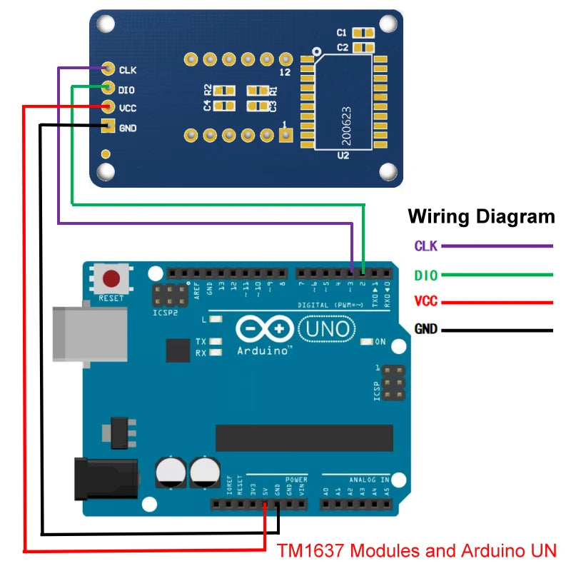 TM1637 LED Display Module 4-Bit Digital Tube