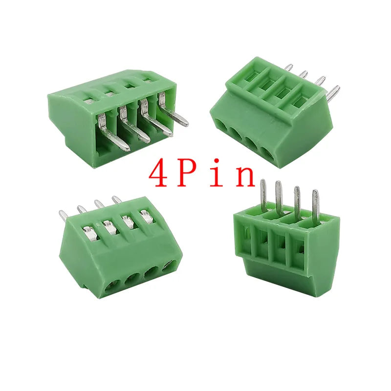 5/10Pcs KF128 2.54mm PCB Screw Terminal Block Green