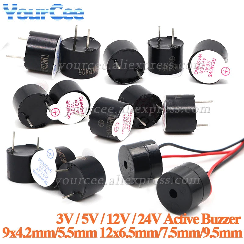 10pcs/5pcs YourCee Mini Active Buzzer 3V/5V/12V/24V