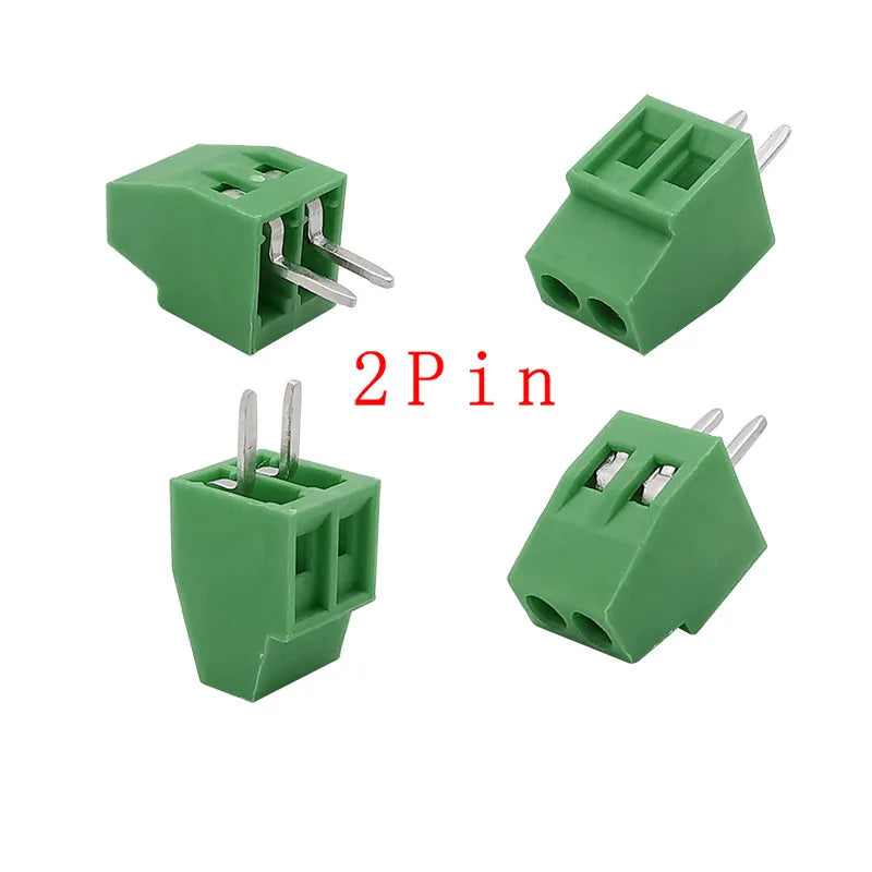 5/10Pcs KF128 2.54mm PCB Screw Terminal Block Green