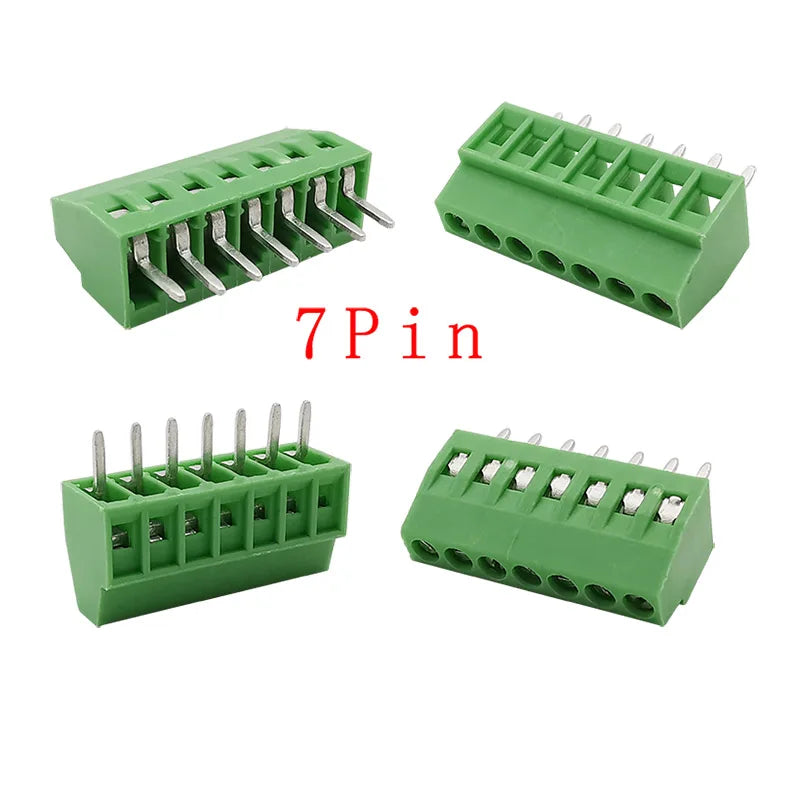 5/10Pcs KF128 2.54mm PCB Screw Terminal Block Green