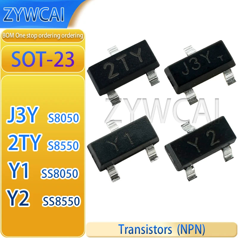 SS8050 SS8550 S8050 SOT-23 Transistors (NPN/PNP)