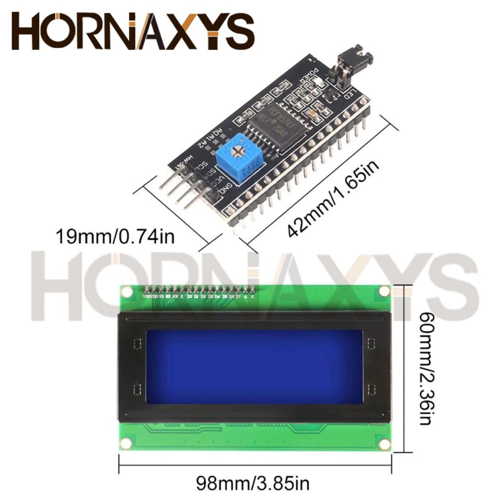 LCD2004+I2C LCD2004A Display Module