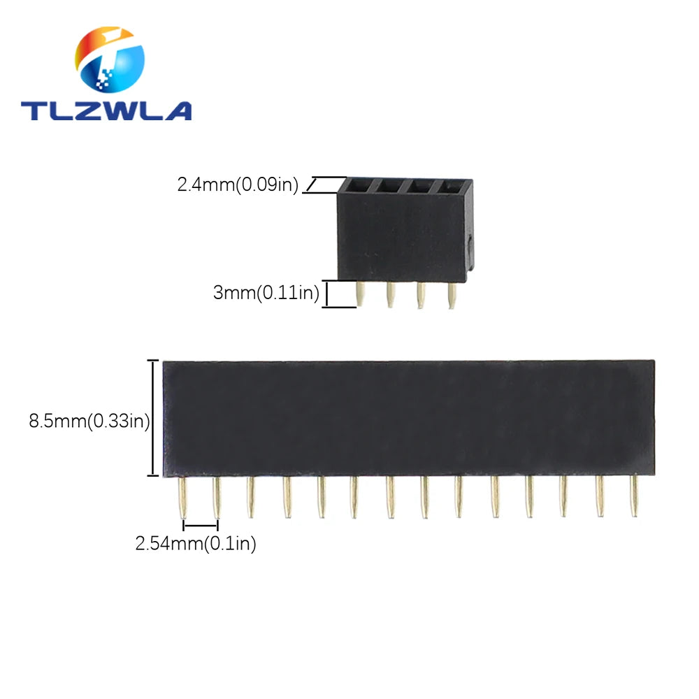 10PCS TLZWLA Single Row Pin Female Header Socket