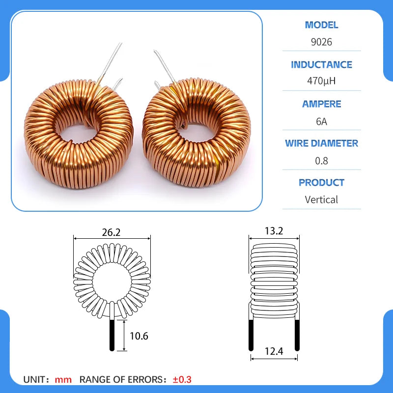 23mm Yellow-White Ring Inductor 47uH 56uH 120uH