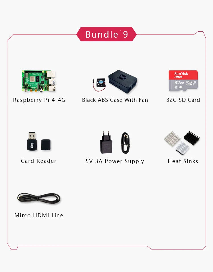 Official Raspberry Pi 4 Model B Broadcom Computer Board