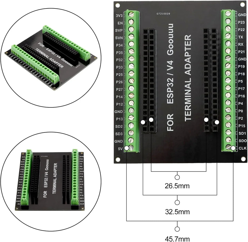 ESP32-WROOM-32U WiFi Bluetooth Module with 2.4G Antenna