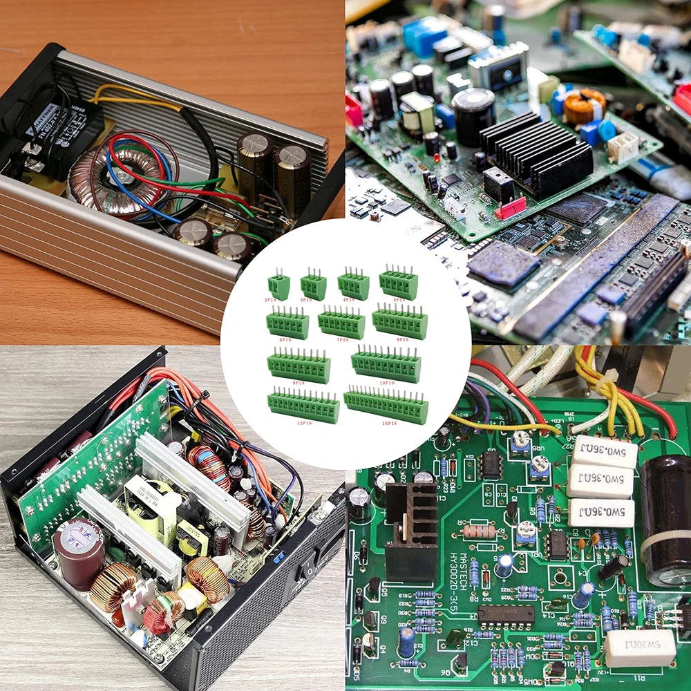 5/10Pcs KF128 2.54mm PCB Screw Terminal Block Green