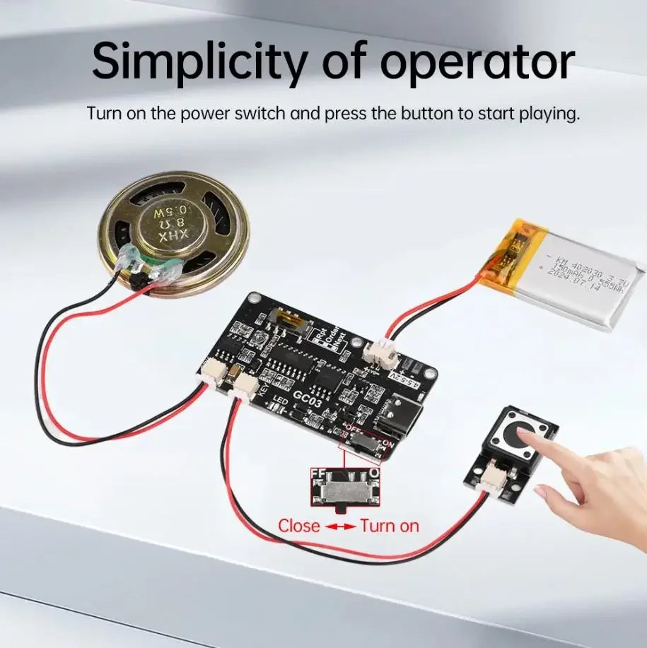 GC03 DIY Music Greeting Card MP3 Player Module