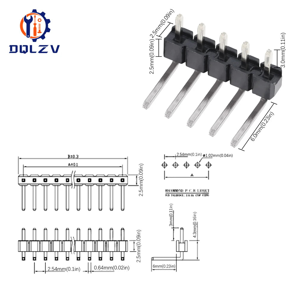 Connector Socket 2.54mm Pin Header