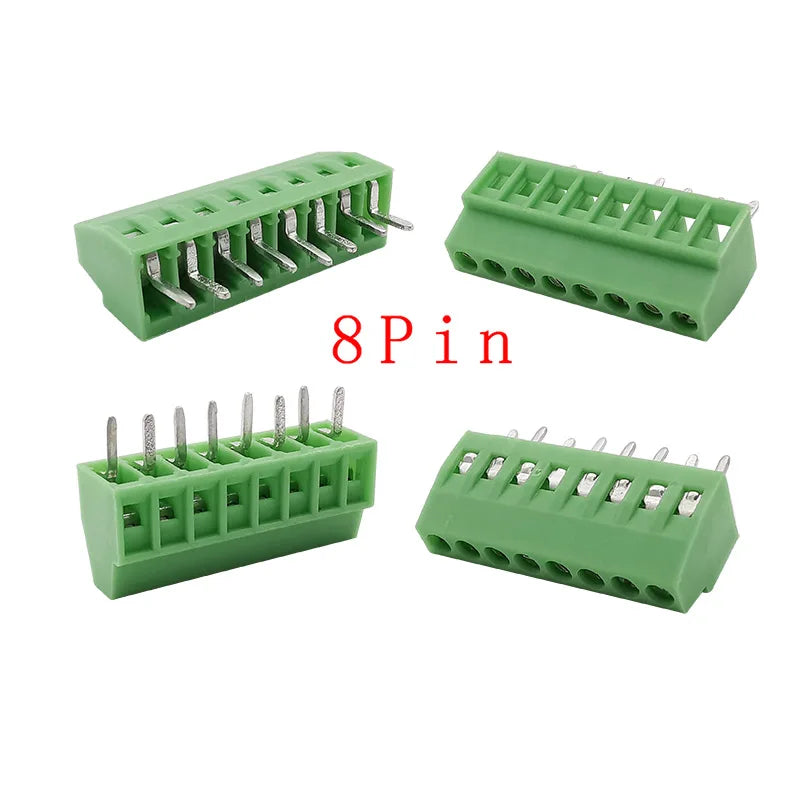 5/10Pcs KF128 2.54mm PCB Screw Terminal Block Green