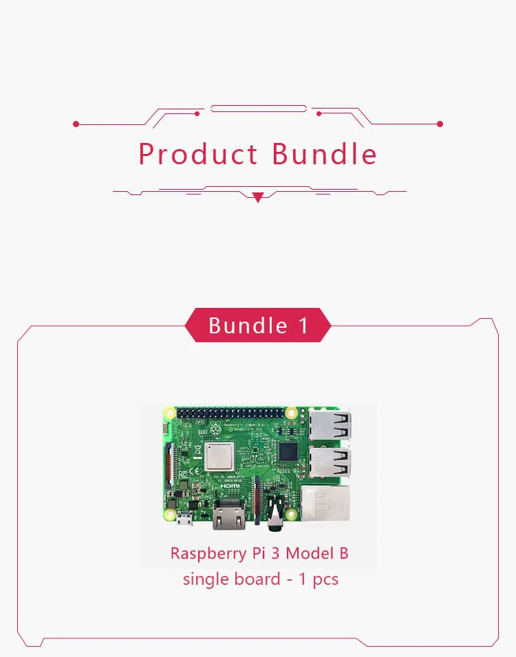 Original Raspberry Pi 3 Model B/B+ Single Board Computer