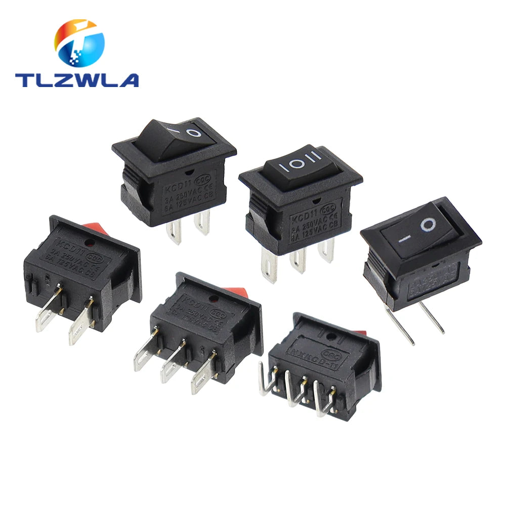5/10PCS KCD11 Rocker Switch