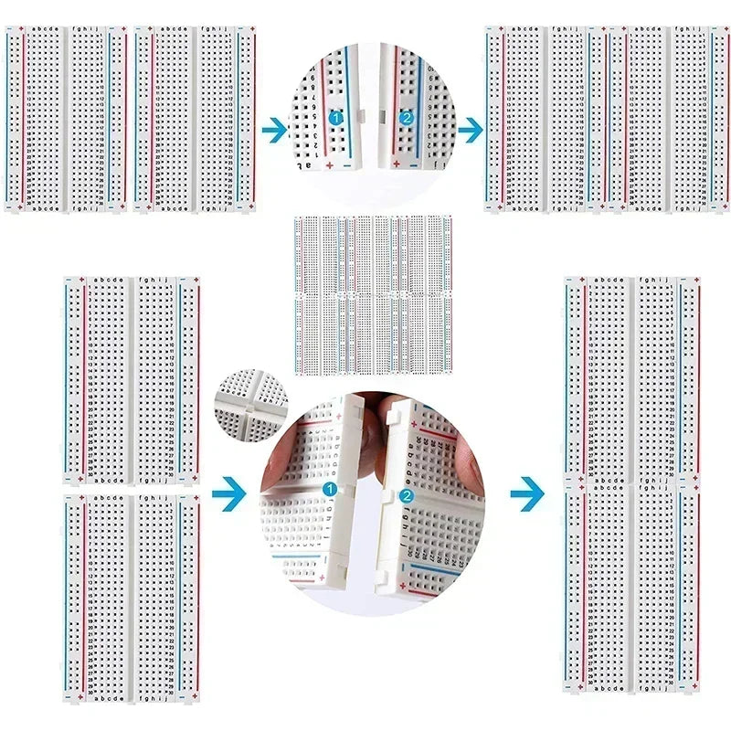 MB-102 Solderless Breadboard with Jumper Wires Kit