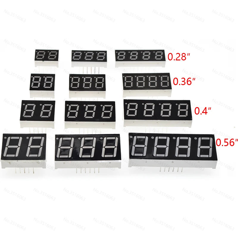 5Pcs LED Digital Tube 7-Segment Display