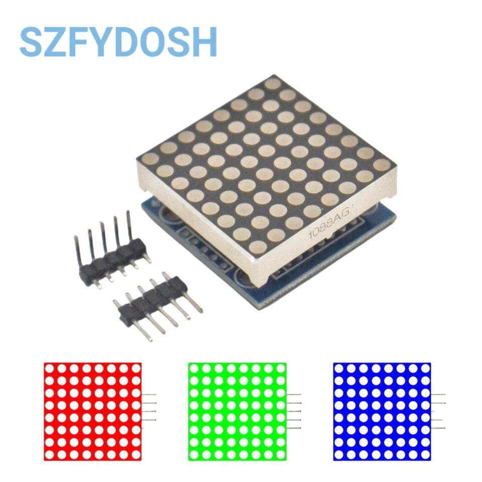 SZFYDOSH MAX7219 Dot Matrix Module Red/Green/Blue