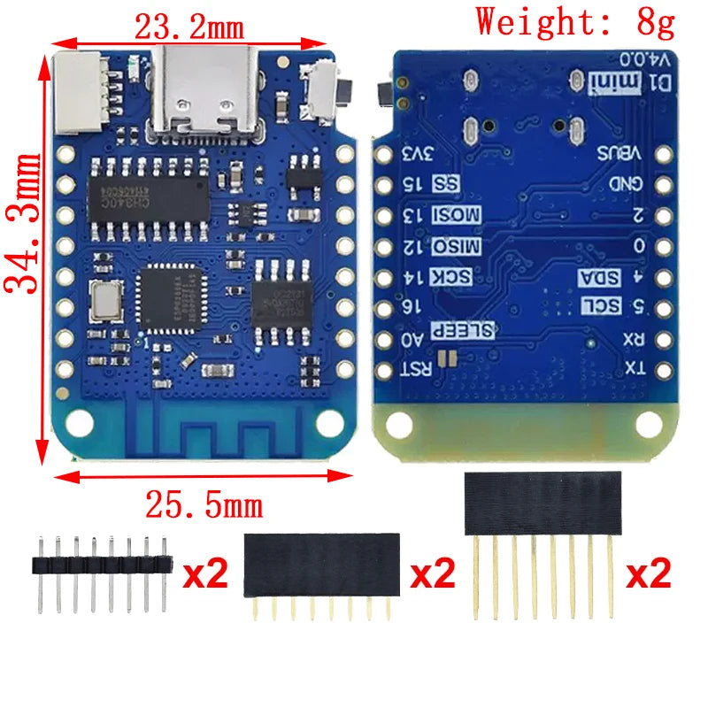 WeMos D1 Mini Pro V3.0.0 NodeMCU ESP8266 Board