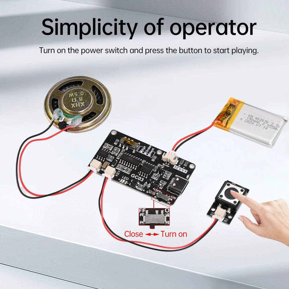 GC03 DIY Music Greeting Card MP3 Player Module