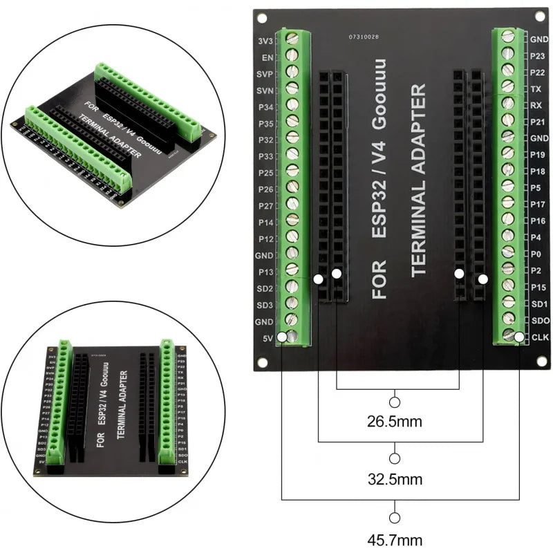 ESP32-WROOM-32U WiFi Bluetooth Module with 2.4G Antenna