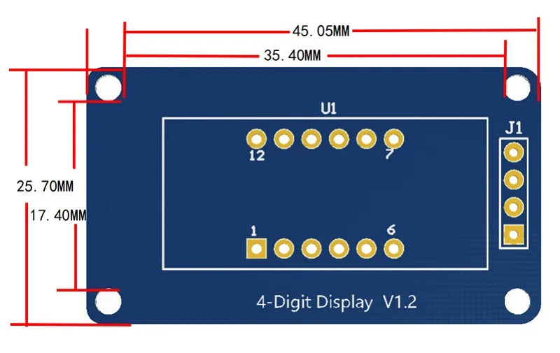TM1637 LED Display Module 4-Bit Digital Tube
