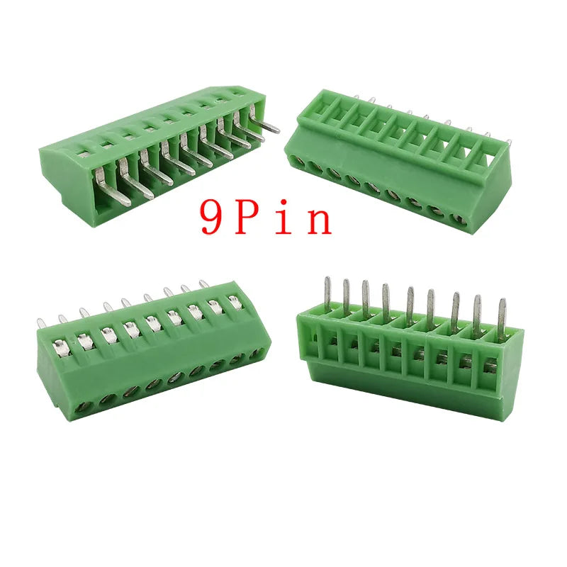 5/10Pcs KF128 2.54mm PCB Screw Terminal Block Green