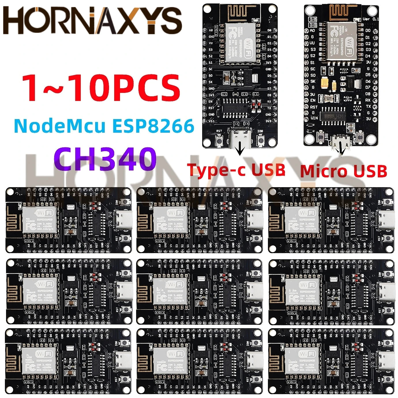 NodeMCU ESP8266 CH340 WiFi Development Board
