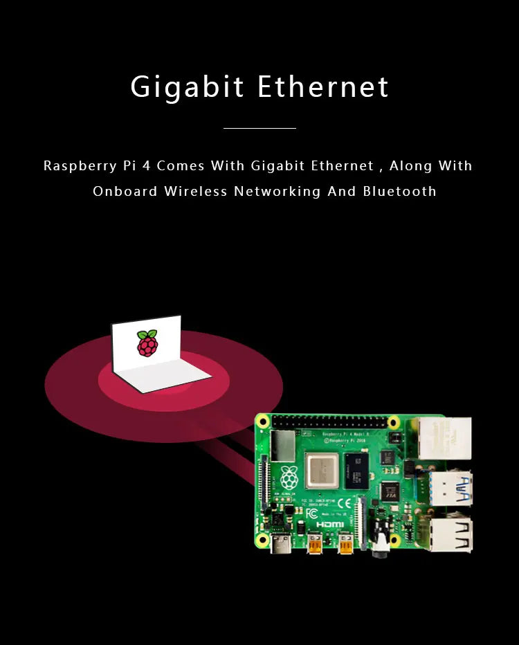 Official Raspberry Pi 4 Model B Broadcom Computer Board