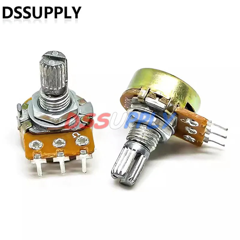 5 Set WH148 15mm 3-Pin Potentiometer with Knob
